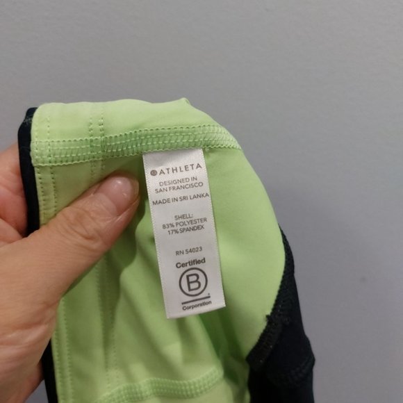 ATHLETA Velocity Colorblock Stash Pocket Capri Small - Picture 7 of 8